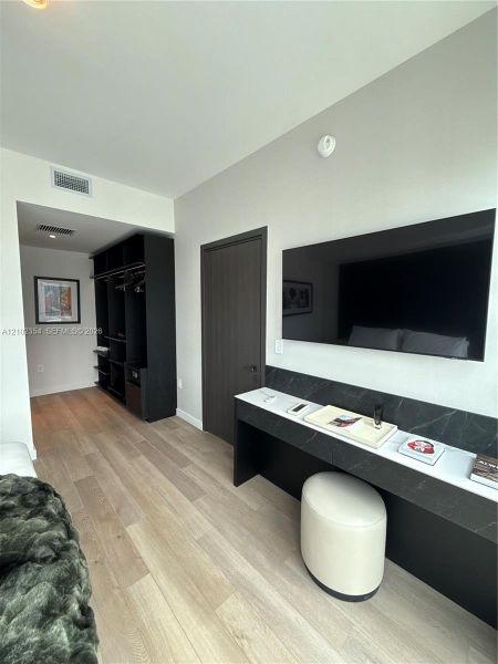 Furnished interior view inside a new home in , Miami (Image 1). Furnished interior view inside a new home in , Miami (Image 1).