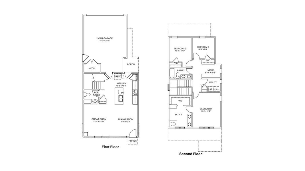 2D floor plan layout for the Larimer by D.R. Horton in Sky Ranch, Watkins, CO (Image 3). 2D floor plan layout for the Larimer by D.R. Horton in Sky Ranch, Watkins, CO (Image 3).