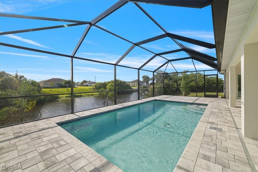Exterior details and patio area of a home in Cape Coral, Cape Coral (Image 23).
