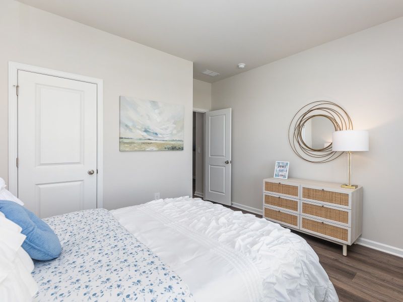 Secondary bedroom in the Chandler floorplan at a Meritage Homes community in Angier, NC.