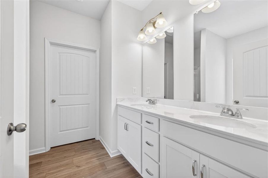 Furnished interior view inside a new home in Evergreen at Lakeside, Temple (Image 10).