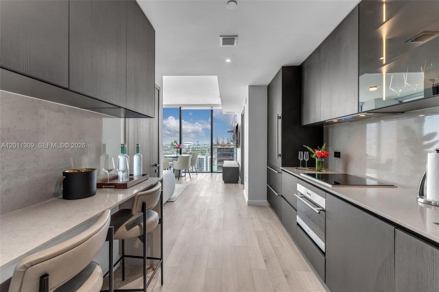 Furnished interior view inside a new home in , Miami (Image 10).