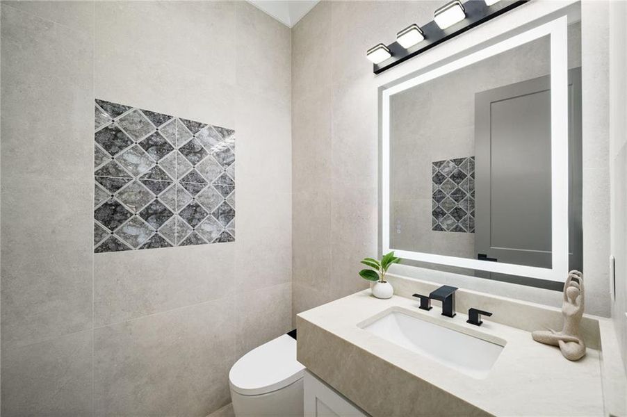 Furnished interior view inside a new home in , Suwanee (Image 44).