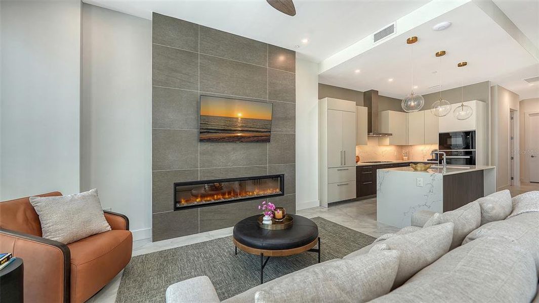 Furnished interior view inside a new home in , Sarasota (Image 13).