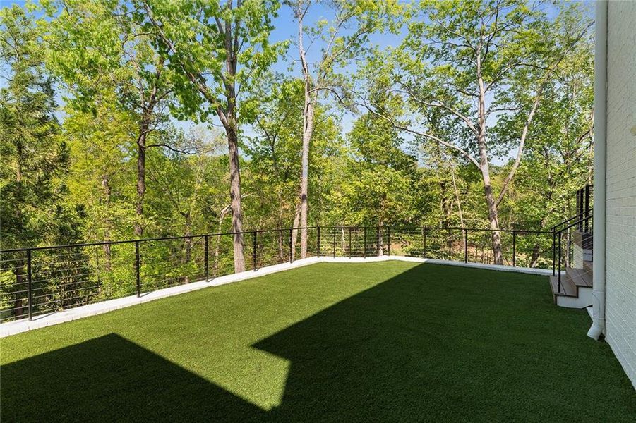 Exterior details and patio area of a home in , Atlanta (Image 34).