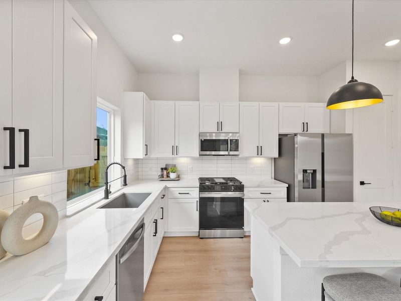 Furnished interior view inside a new home in , Houston (Image 12).
