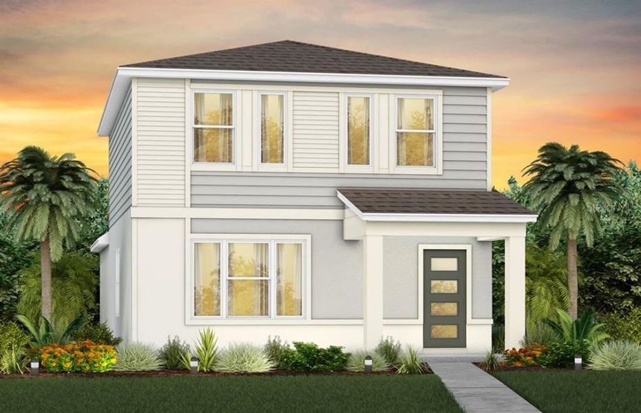 Exterior Design. Artistic rendering for this new construction home. Pictures are for illustrative purposes only. Elevations, colors and options may vary. Exterior Design. Artistic rendering for this new construction home. Pictures are for illustrative purposes only. Elevations, colors and options may vary.