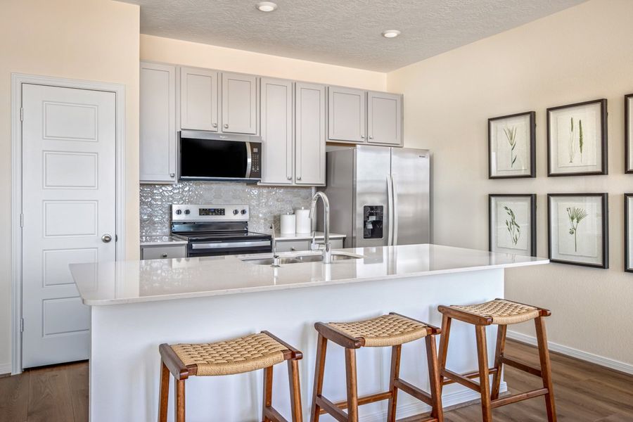 Representative furnished interior of a home built from the 1676 Modeled by KB Home in Saddlebrook Preserve, Beasley (Image 5).