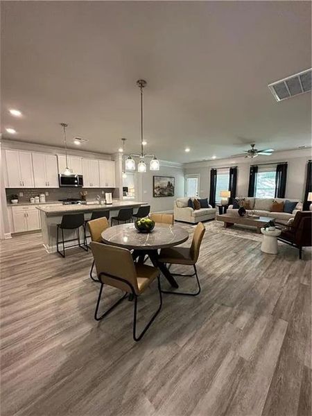 Furnished interior view inside a new home in Mirror Lake at South Harbour, Villa Rica (Image 7).
