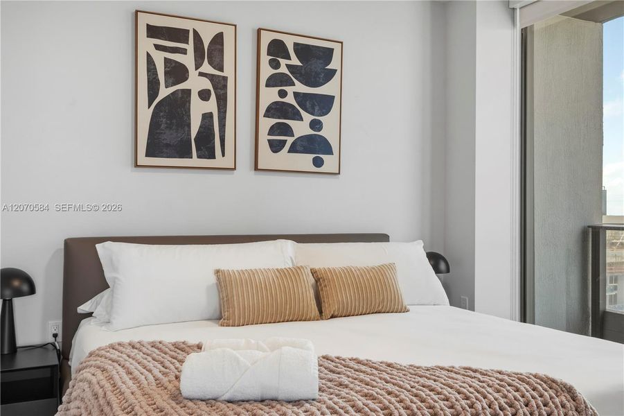 Furnished interior view inside a new home in , Miami (Image 10). Furnished interior view inside a new home in , Miami (Image 10).