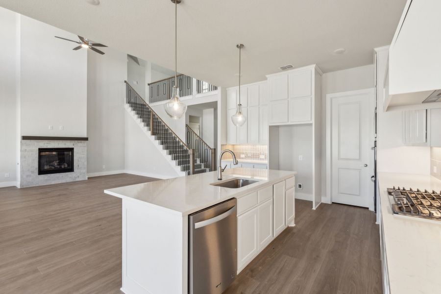 Furnished interior view inside a new home in Painted Tree Lakeside, McKinney (Image 6).