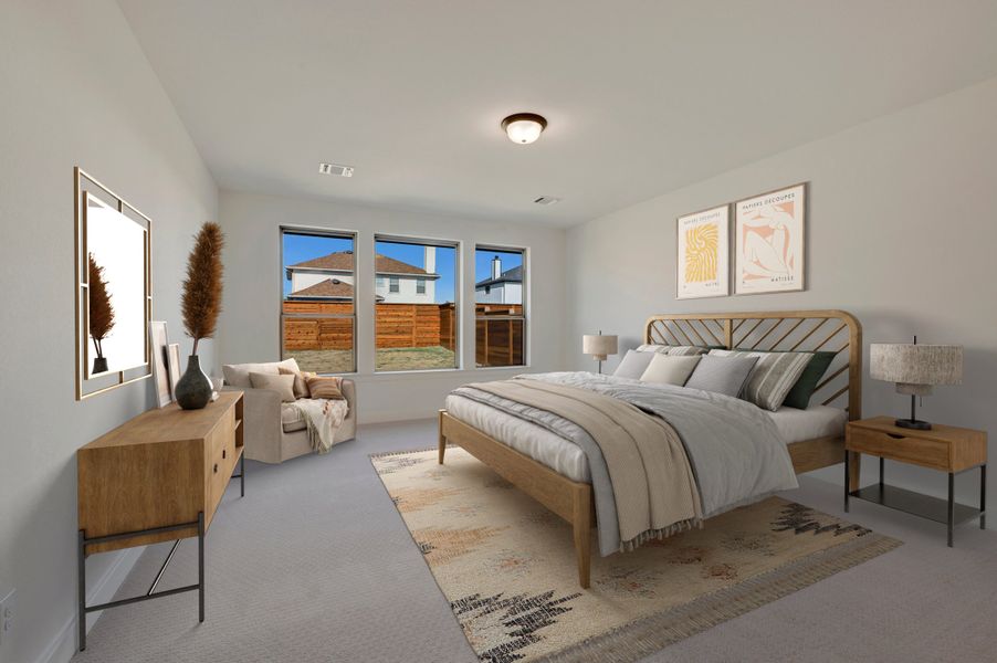 Furnished interior view inside a new home in Solterra - Garden Series, Mesquite (Image 6).