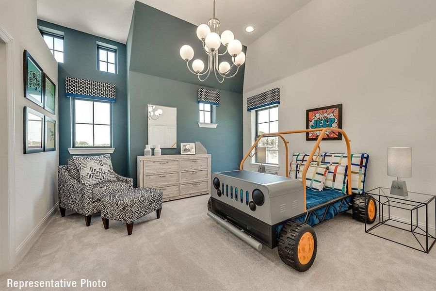 Furnished interior view inside a new home in Justin Crossing, Justin (Image 11).