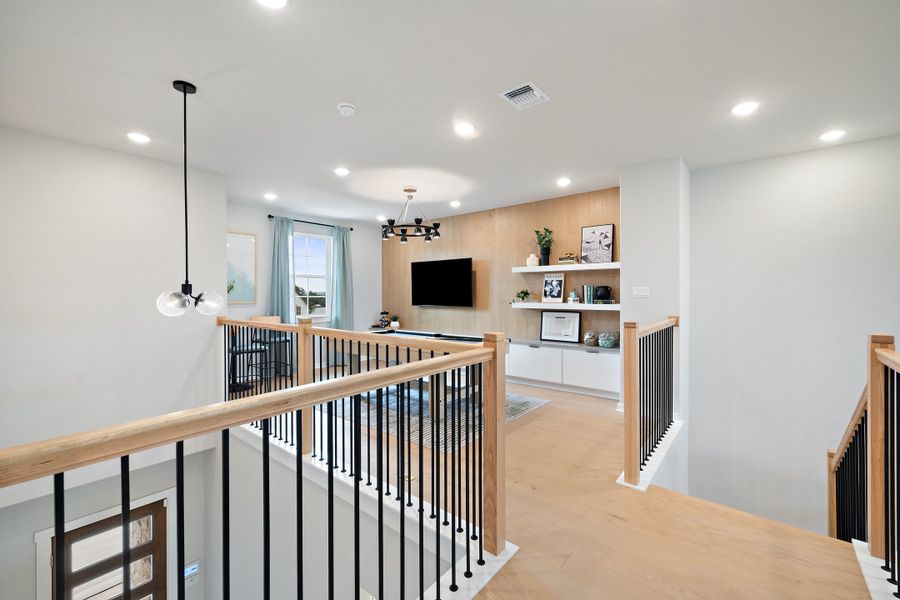 Furnished interior view inside a new home in Heritage, Dripping Springs (Image 45).