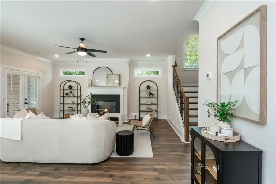 Furnished interior view inside a new home in , Flowery Branch (Image 35).