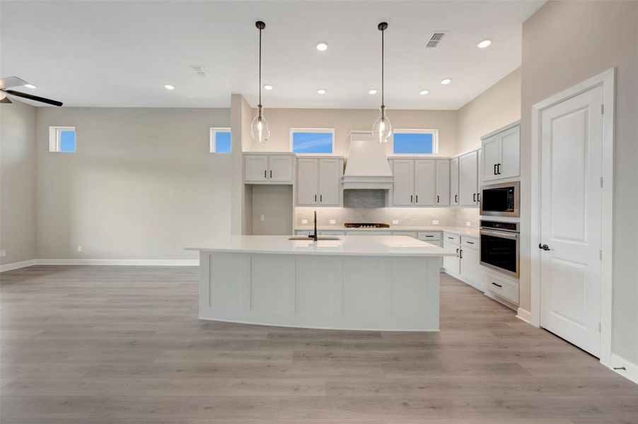 Furnished interior view inside a new home in Grange 45' Homesites, Katy (Image 9).