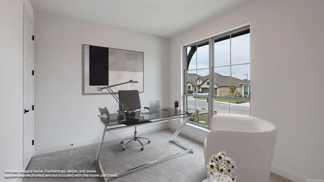 Furnished interior view inside a new home in VIDA, San Antonio (Image 13).