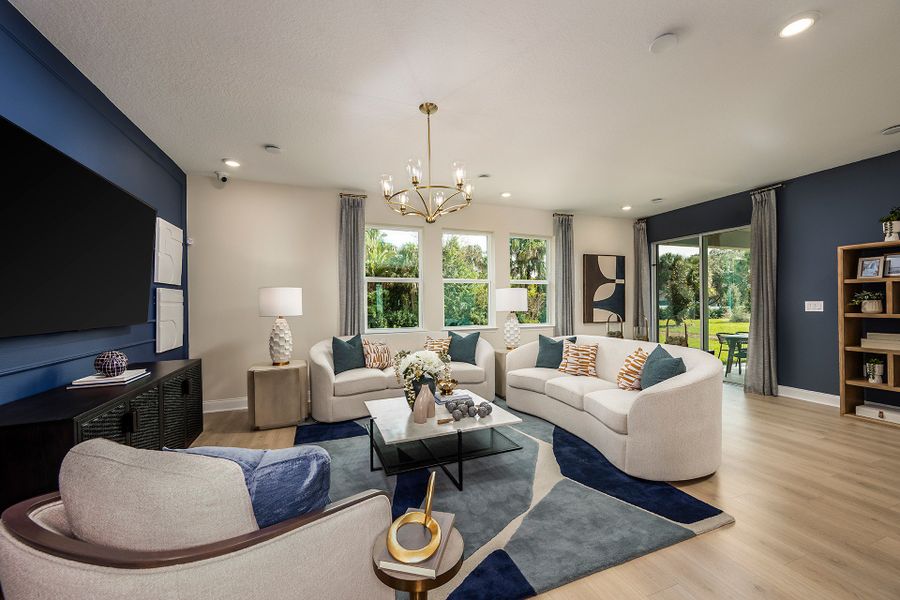 Representative furnished interior of a home built from the Newbury Ii by Beazer Homes in Estates at Lake Jesup, Sanford (Image 15).