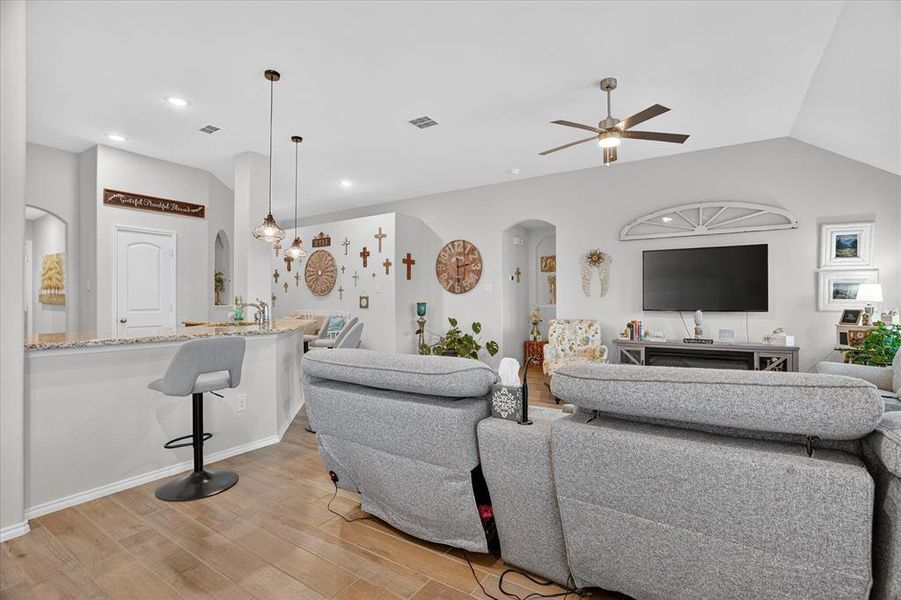 Furnished interior view inside a new home in Silo Mills, Joshua (Image 8).