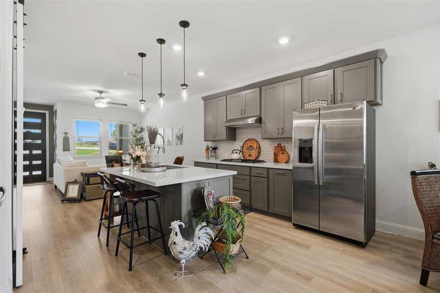 Furnished interior view inside a new home in Cross Creek Meadows, Celina (Image 6).