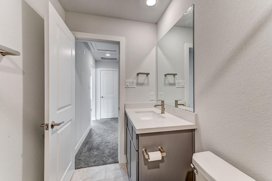 Furnished interior view inside a new home in , Cypress (Image 9).