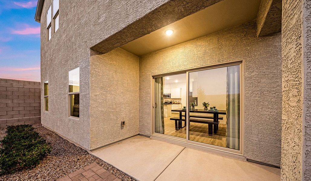 Exterior details and patio area of a home in Blackhawk, Tucson (Image 26).