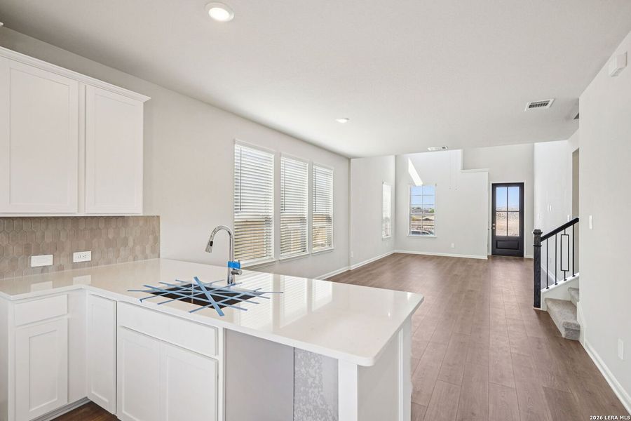 Furnished interior view inside a new home in Remington Ranch, San Antonio (Image 16). Furnished interior view inside a new home in Remington Ranch, San Antonio (Image 16).