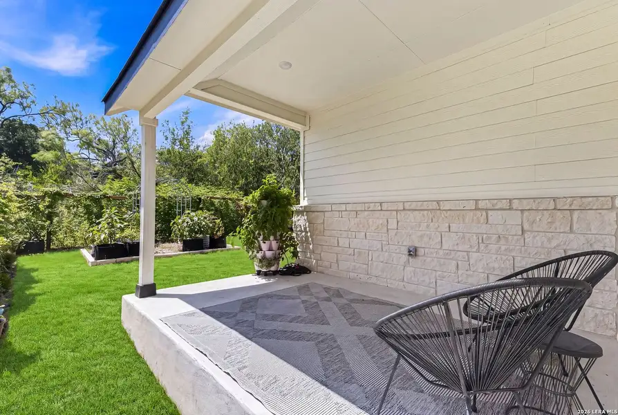 Exterior details and patio area of a home in The Crossvine, Schertz (Image 4). Exterior details and patio area of a home in The Crossvine, Schertz (Image 4).