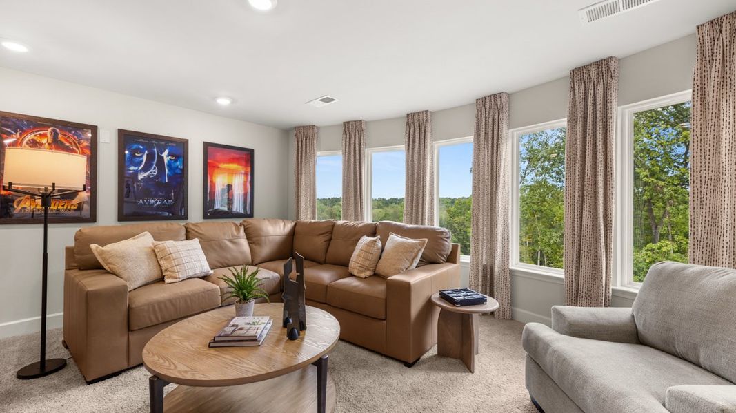 Representative furnished interior of a home built from the Savannah by D.R. Horton in The Gates at Pates Creek, Hampton (Image 12).