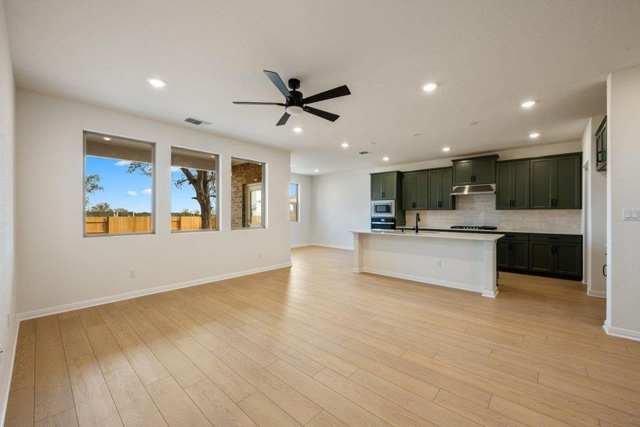 Spacious, unfurnished interior of a new home in The Colony, Bastrop (Image 34). Spacious, unfurnished interior of a new home in The Colony, Bastrop (Image 34).