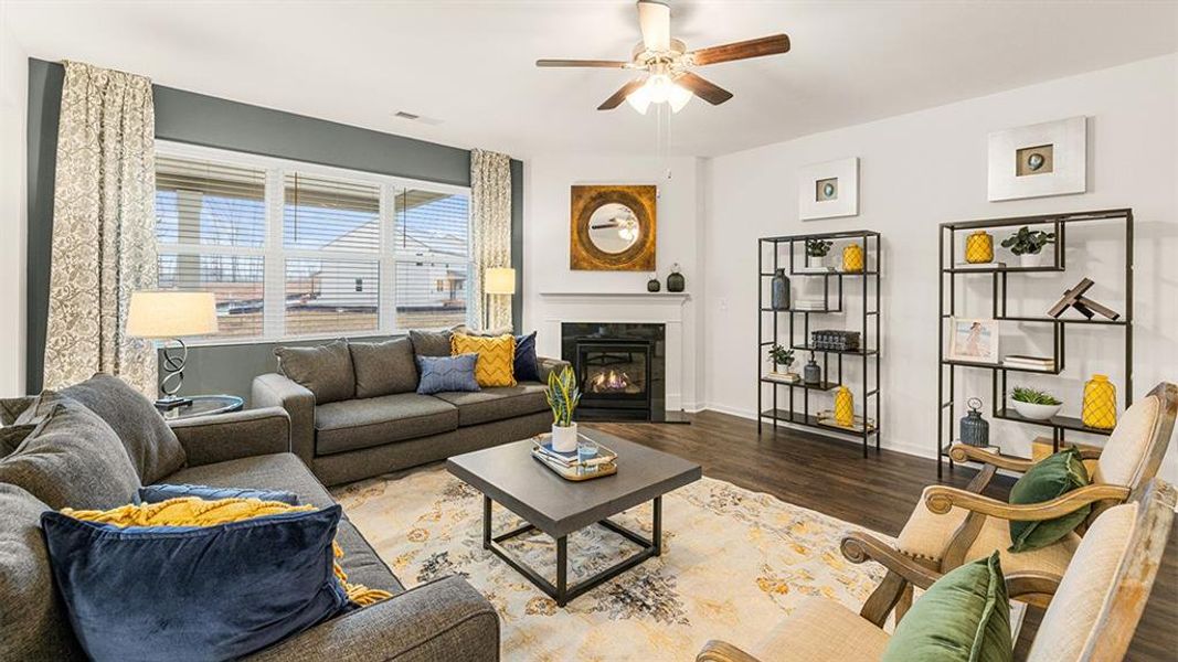Furnished interior view inside a new home in Brooks Station, Dacula (Image 39).