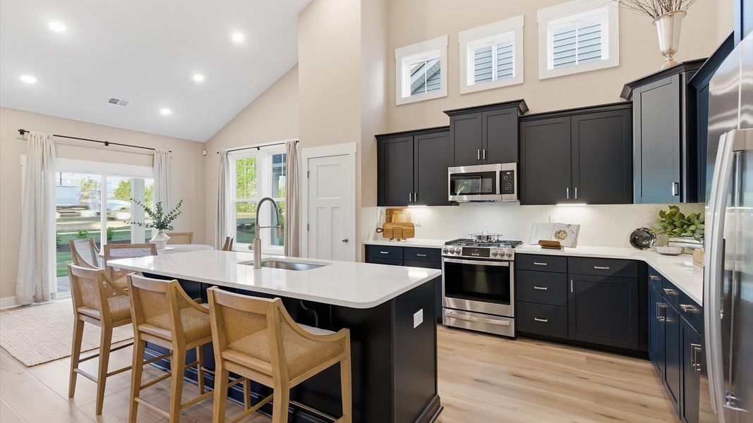 Representative furnished interior of a home built from the Cooper 3 by DRB Homes in Pelham Crossing Single Family Homes, Greenville (Image 8).