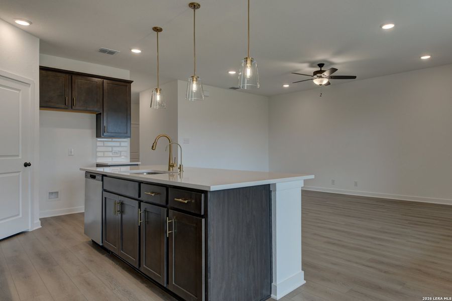 Furnished interior view inside a new home in The Wilder, Adkins (Image 10).