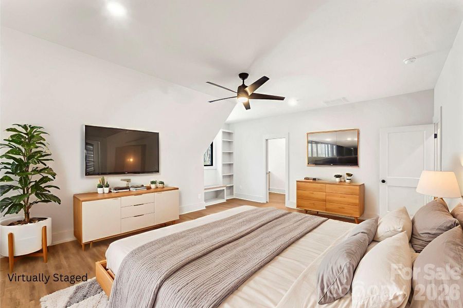 The oversized upstairs bedrooms offer incredible flexibility-imagine a private retreat perfect for multigenerational living, a guest suite, or a space where there is room for both a bed and cozy seating.