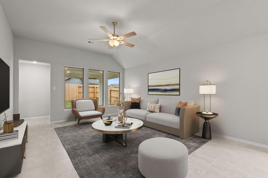 Furnished interior view inside a new home in , Spring (Image 10). Furnished interior view inside a new home in , Spring (Image 10).