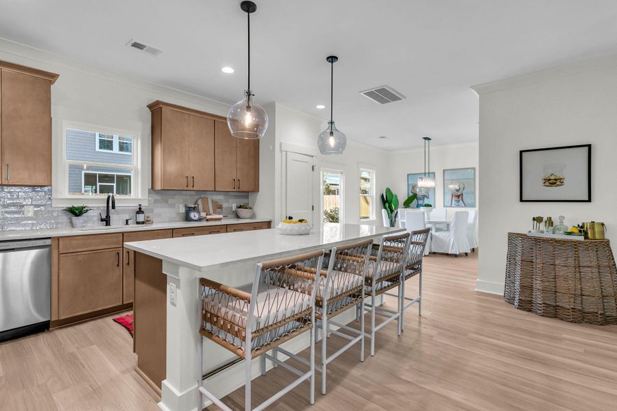 Furnished interior view inside a new home in , Charleston (Image 13).