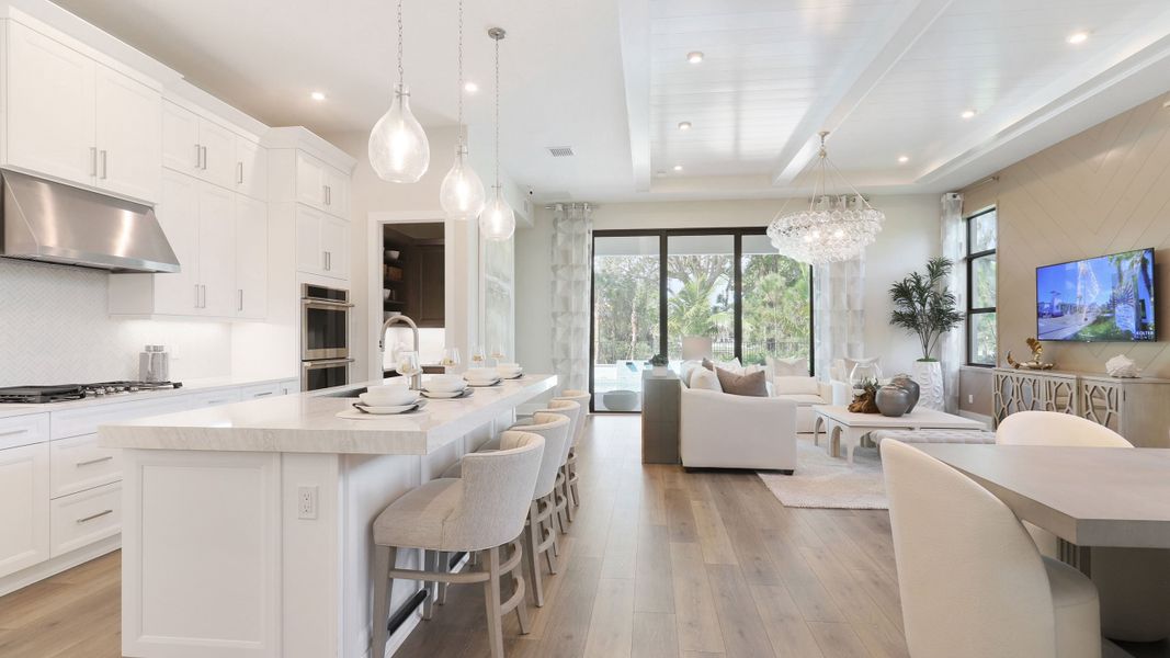 Kitchen into Great Room