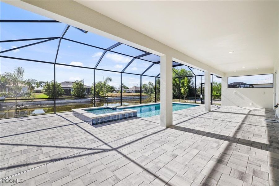 Exterior details and patio area of a home in Cape Coral, Cape Coral (Image 3).