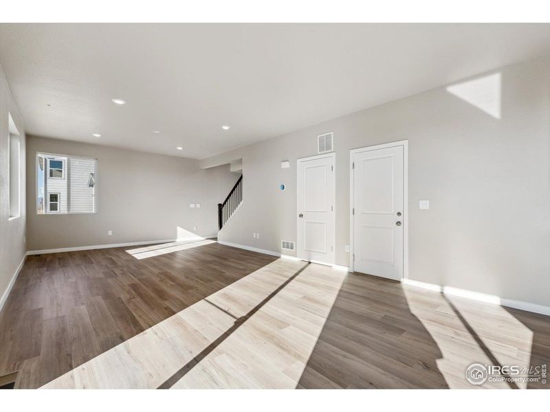 Spacious, unfurnished interior of a new home in The Overlook at Johnstown Farms, Johnstown (Image 19). Spacious, unfurnished interior of a new home in The Overlook at Johnstown Farms, Johnstown (Image 19).