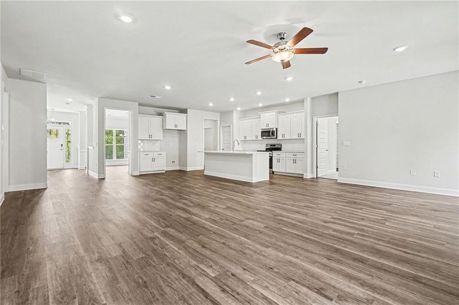 Spacious, unfurnished interior of a new home in Eagle Heights, Maysville (Image 25). Spacious, unfurnished interior of a new home in Eagle Heights, Maysville (Image 25).
