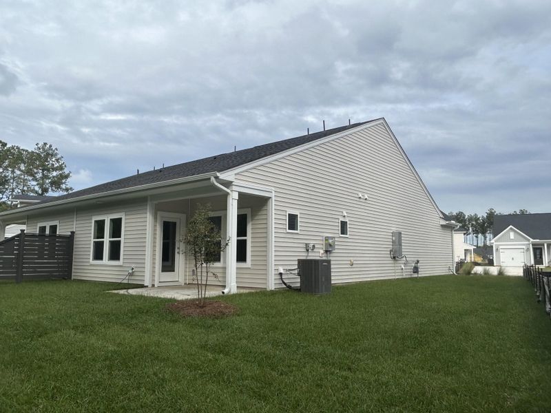 Exterior details and patio area of a home in Hammock Walk at Nexton, Summerville (Image 25).