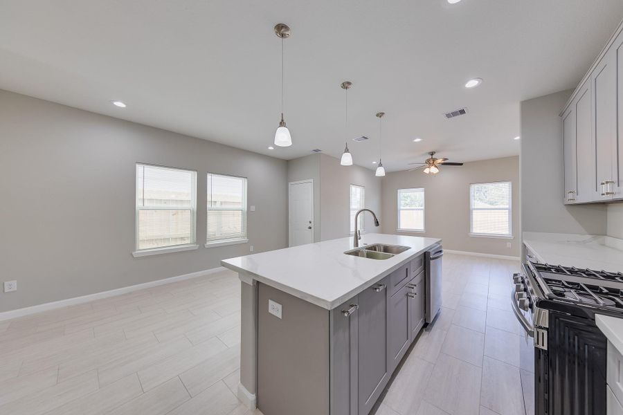 Modern light fixtures and modern ceiling fans are installed throughout, ensuring style, comfort, and energy efficiency in every single room.