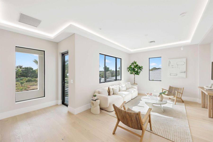 Furnished interior view inside a new home in , Boynton Beach (Image 5).