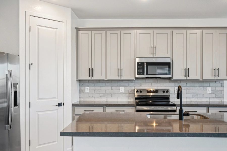 Kitchen featuring the Foundry Collection. Not actual home, finishes and options may vary.