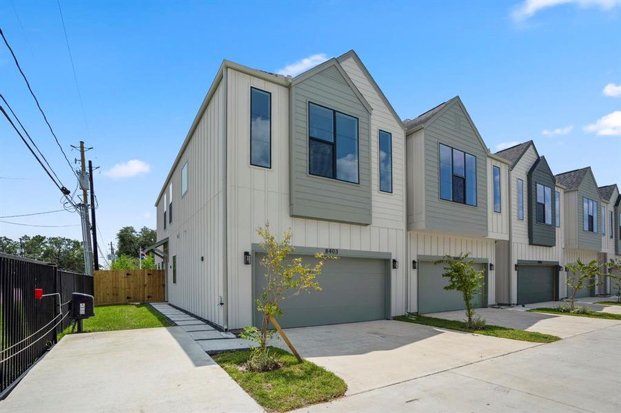 Photos are of the model home which has the same floor plan but a different lot.