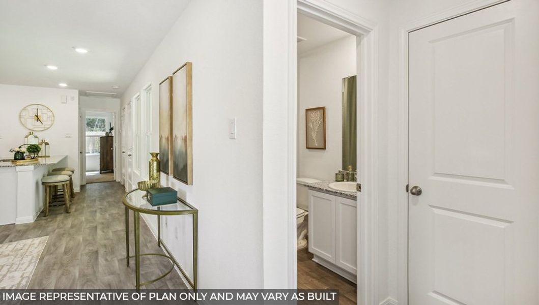 Furnished interior view inside a new home in Baron Village, Conroe (Image 6).