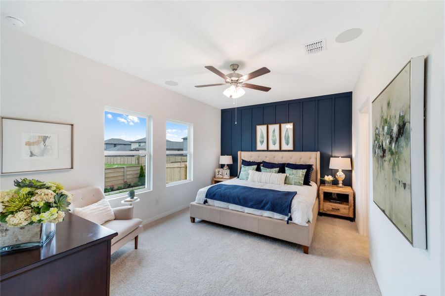 Furnished interior view inside a new home in Sweetgrass Village, Crosby (Image 17).