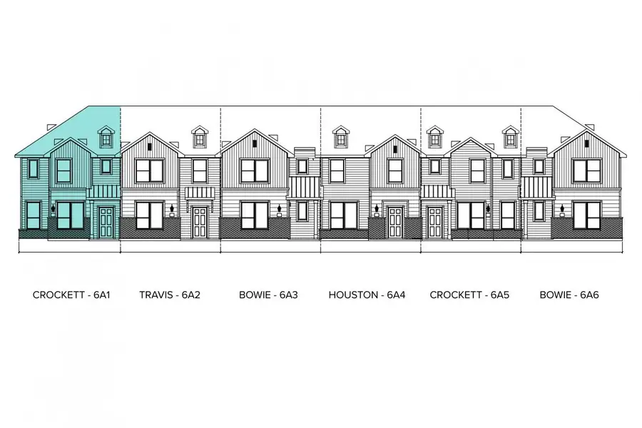 Representative rendering of the exterior for the Seven Oaks Crockett by Brohn Homes (Image 4).