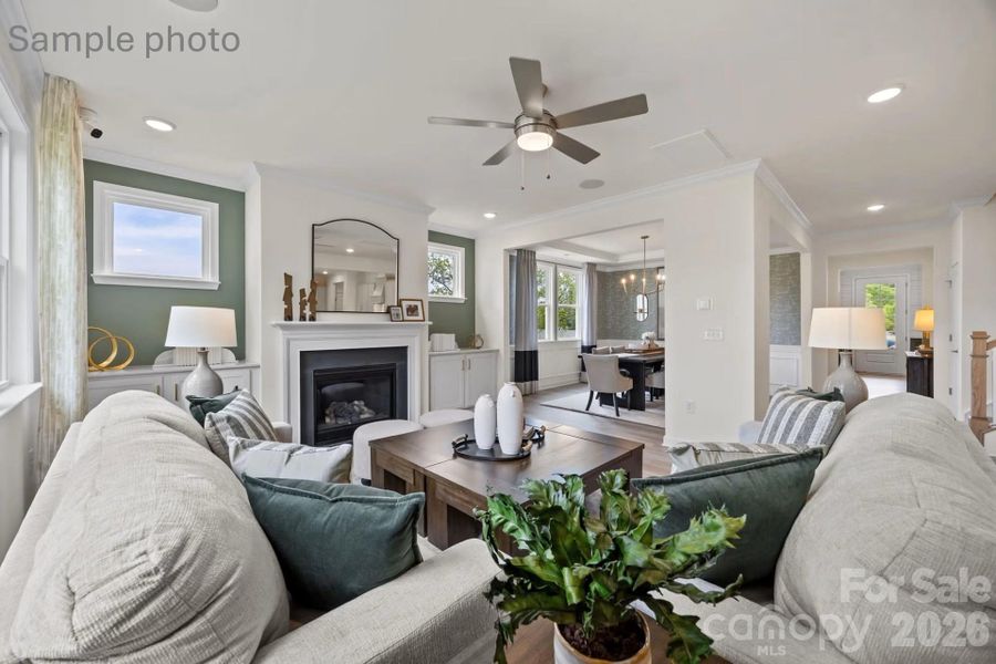 Furnished interior view inside a new home in Enclave at Belmont, Belmont (Image 14).