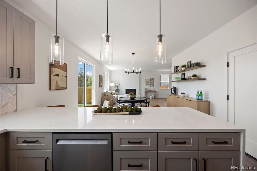 Furnished interior view inside a new home in , Wheat Ridge (Image 30).